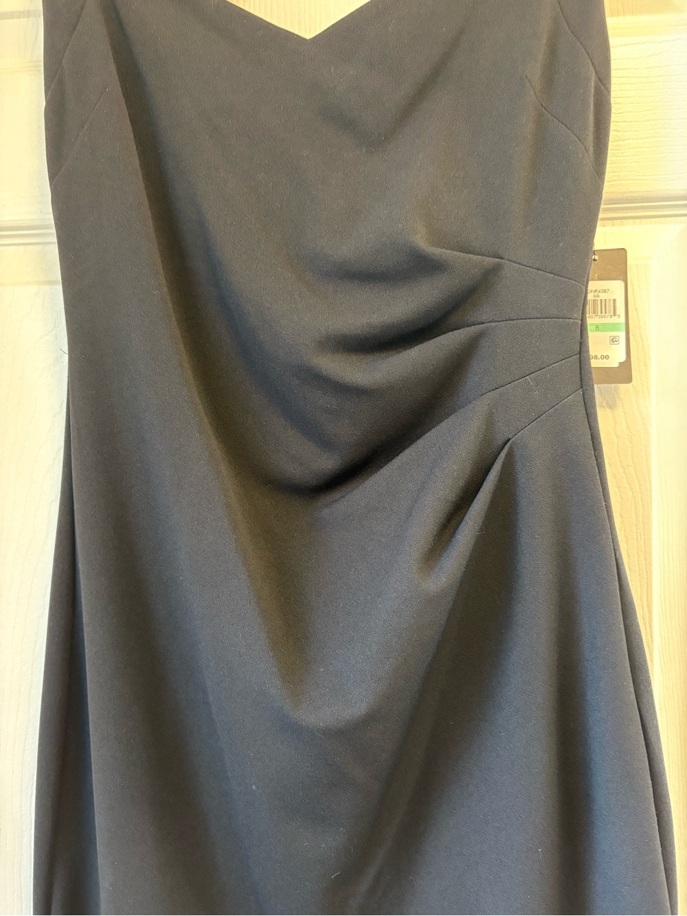 GUESS Black Sleeveless Mini Dress with V-Notch Back WOMENS size 8 NWT - Picture 4 of 15